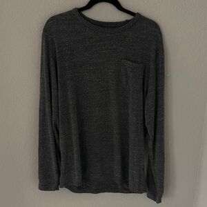 Old Navy Men's Charcoal Long Sleeve Tee